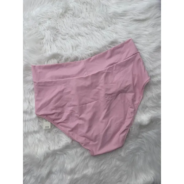 Aerie High Rise Full Coverage Crossover Bikini Bottom Bloom Size XXL - Image 5