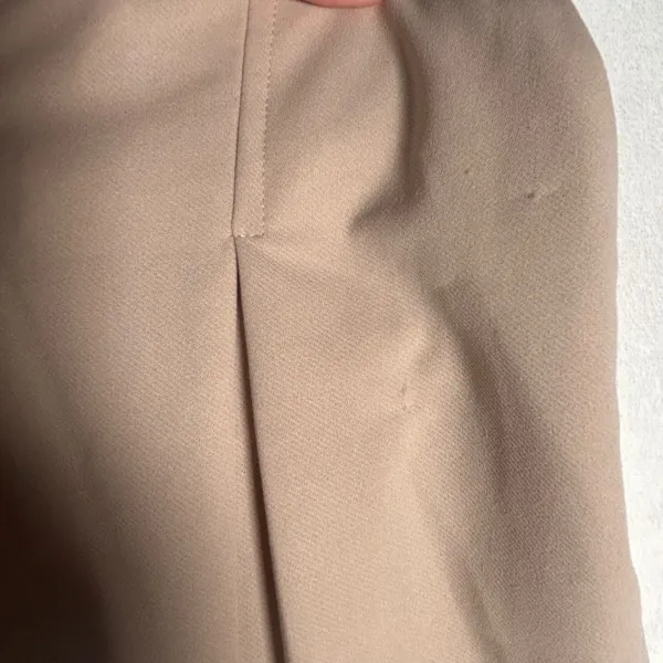 BCBGeneration‎ Women Beige Pleated Trousers Pants Size L - Image 8