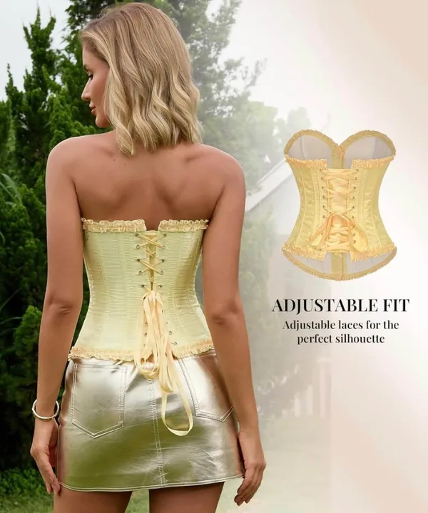 Corset Top-Yellow Iris-Small - Image 2