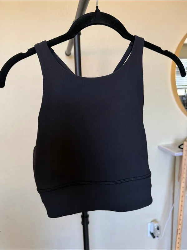 Lululemon High Neck Energy Bra Long Line Ribbed size 10 - Image 5