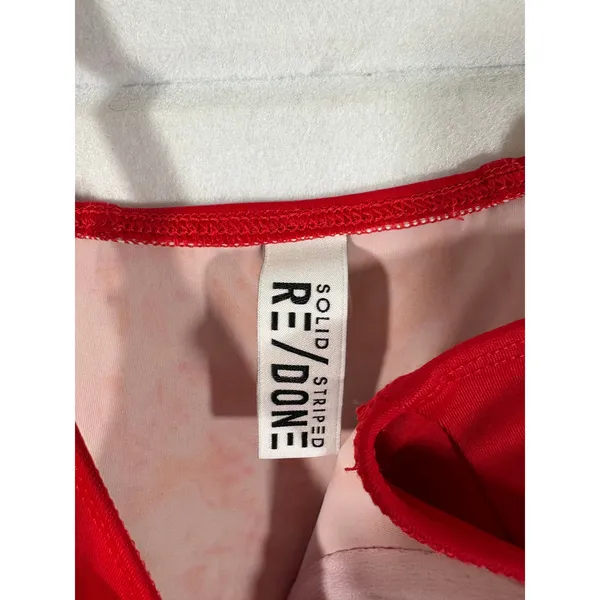 Solid & Striped RE/DONE The Veronica Underwire One Piece Swimsuit Ruby Red XS - Image 5