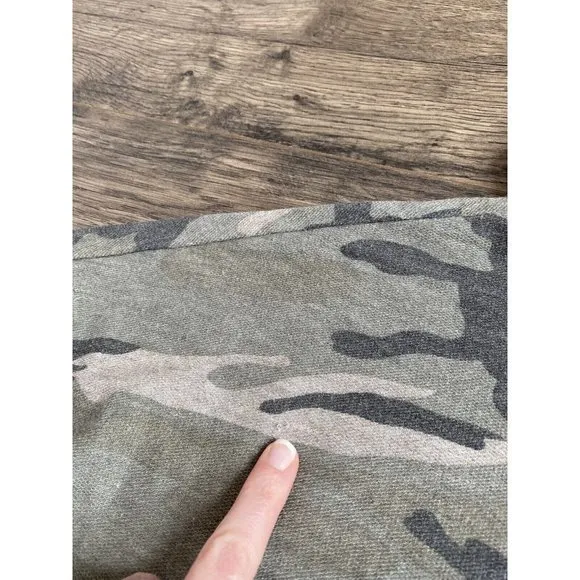 Womens Dance & Marvel camo cropped‎ hoodie green size M - Image 12