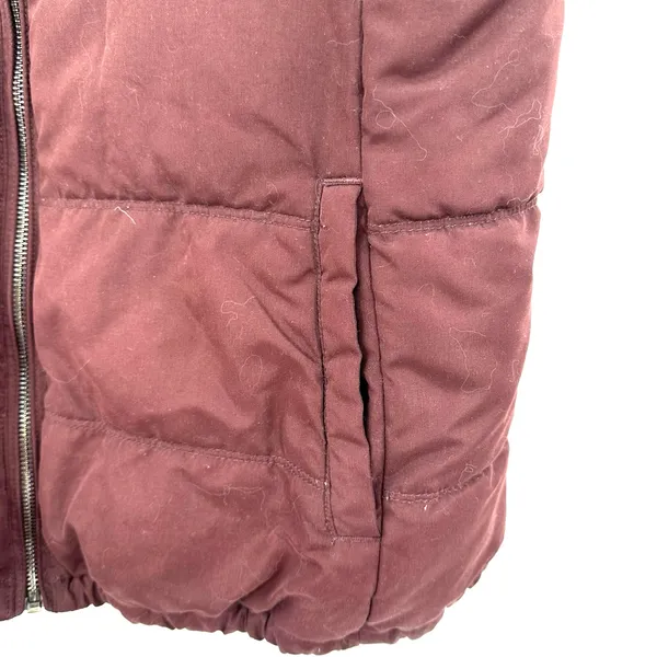Old Navy Size Large Vest Puffer Full Zip Fleece Lined Pockets‎ Winter Snow - Image 3