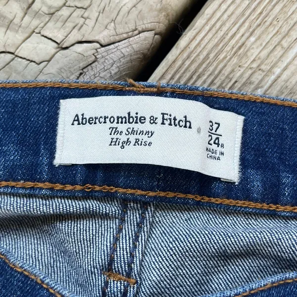 Abercrombie & Fitch Women's High Rise Skinny Jeans Size 24R. NEW! - Image 5