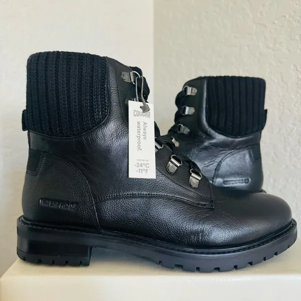 Cougar Kudos‎ Waterproof Leather Insulated Boot, Black, Size 10, NWT - Image 15
