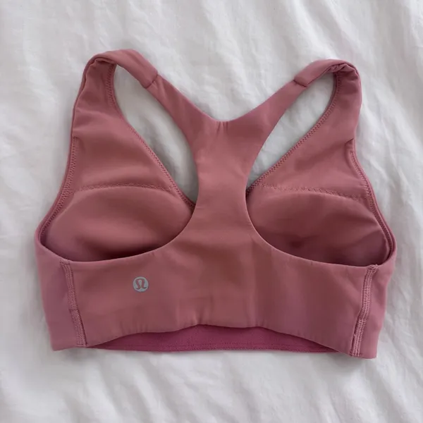 Lululemon In Alignment Racerback Sports Bra - Pink Savannah, Size 4 - Image 2