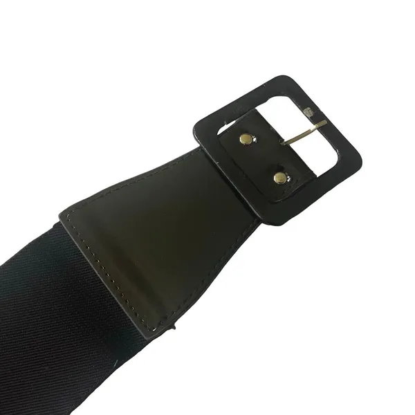 Wide Elastic Belt Black - Image 4