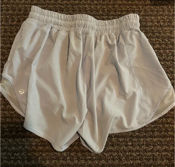 Light Blue Lululemon Shorts Hotty Hot 2.5" Low-Rise - Image 2