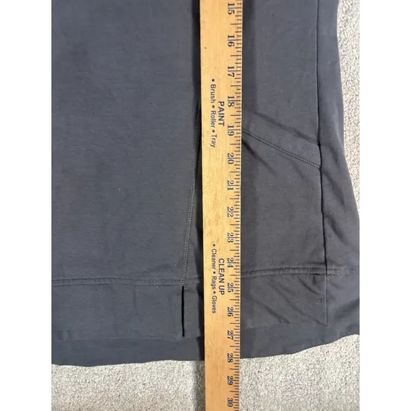 ll bean womens funnel neck sweatshirt gray small pockets thumbholes - Image 10