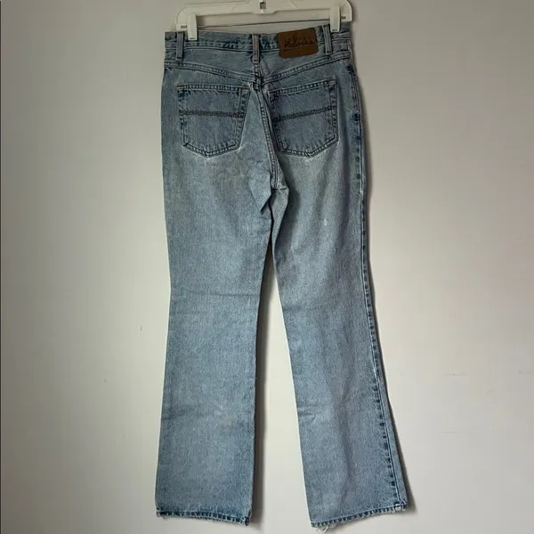 Vintage Express Bleus Flare Jeans: High Rise Wide Leg, Size 5/6 - Image 6