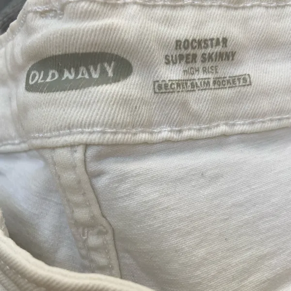 Rockstar Super Skinny White Jeans - Image 4