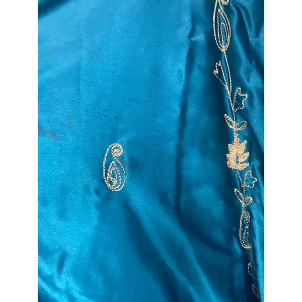 Soft Surroundings peacock teal Indian embroidered vintage medium (b57) - Image 8