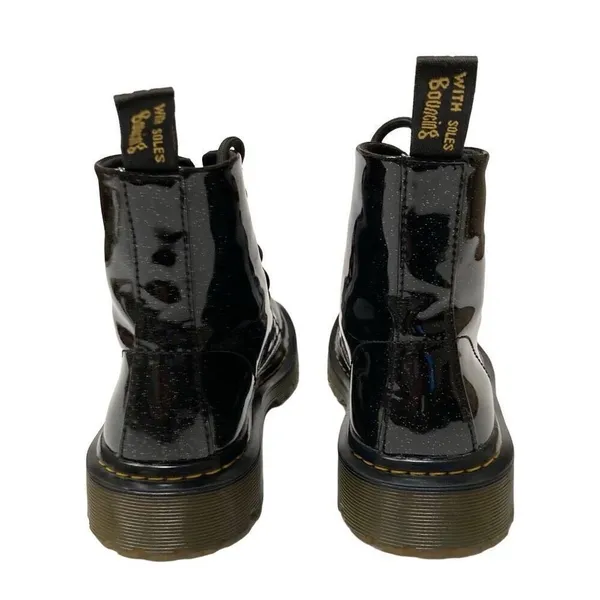 Dr. Martens Luana Womens 5 Black‎ Coated Glitter High Top Ankle Lace Up Boots ￼ - Image 8
