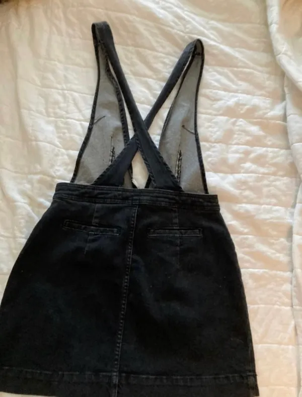 Free People Denim Jumper Dress - Image 5