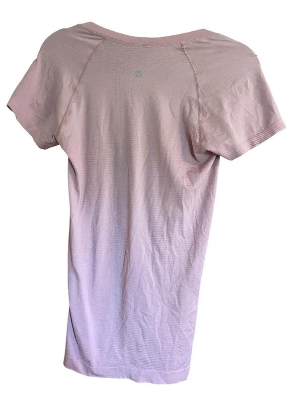 lululemon High-Neck Running and Training Short Sleeve Tee Light Mauve Pink - Image 5