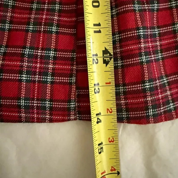 Lip‎ Service Size Large Hot Topic Red Tartan Plaid Skirt Y2K Goth Zippers Pleat - Image 9