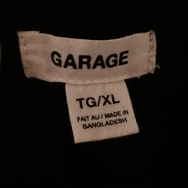 Garage Black Crop Top - Image 2