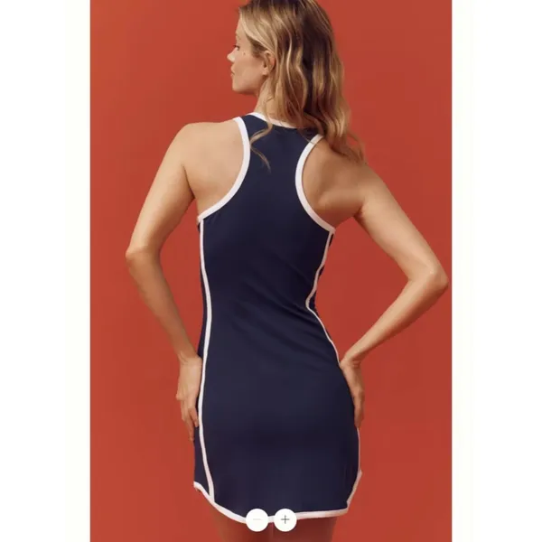 Anthropologie Daily Practice Piped Cross-Front Mini Dress - Image 2