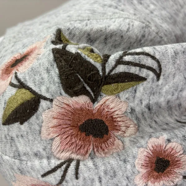 Abercrombie & Fitch Women’s Embroidered‎ Floral Sweatshirt Tunic Dress Boho Sz L - Image 8