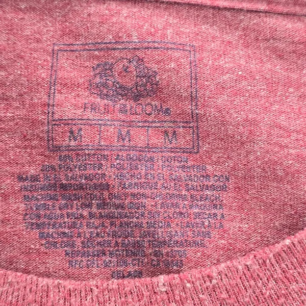 Fruit‎ of the Loom Red Heather Longsleeve Top Pullover Tshirt Sweater Medium - Image 3