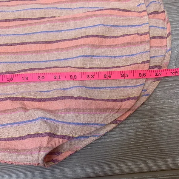 Anthropologie Maeve Lisa striped linen blend top‎ Sz S - Image 4