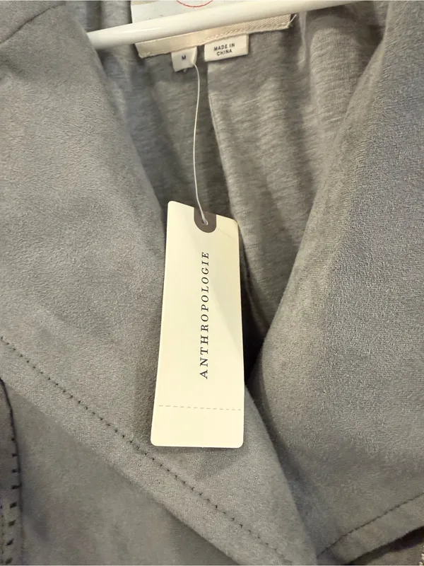 Vegan Suede Moto Jacket Hei Hei Anthropologie Size Medium - Image 6