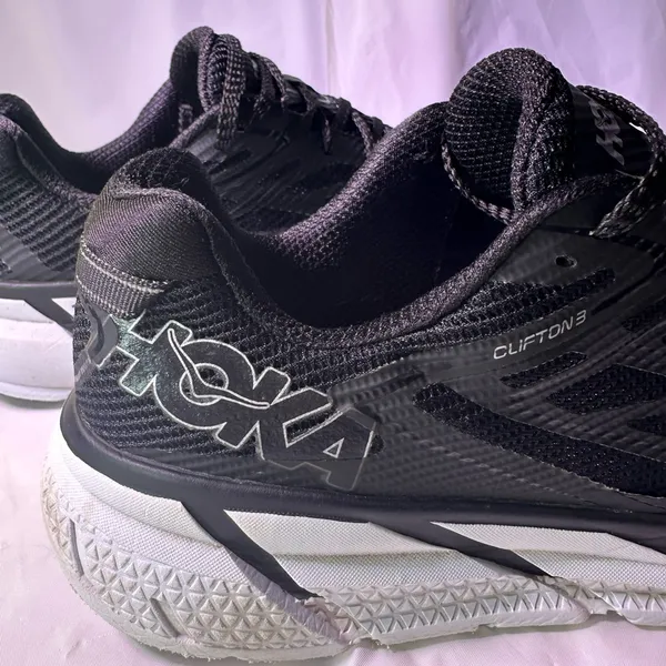 Hoka Women's Black and White Sneakers - Image 14
