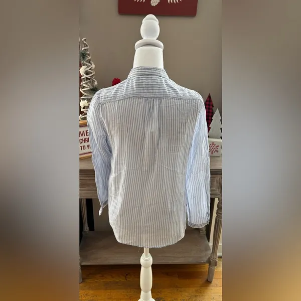 Zara Basic Popover Cotton Blouse - Image 4