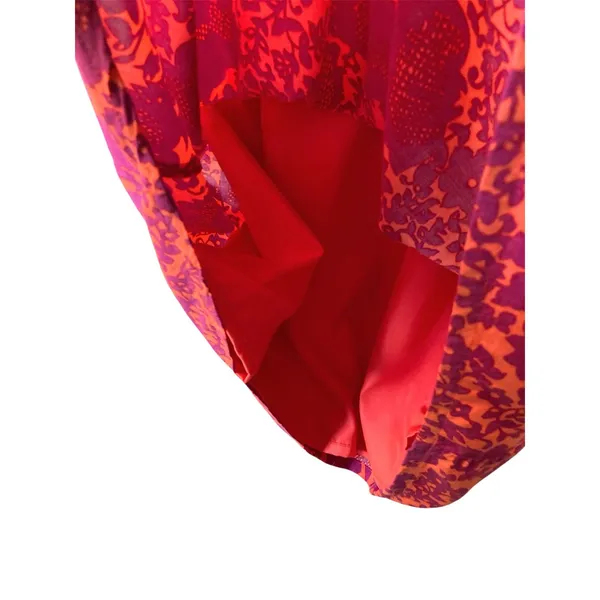 Boden Easy Day Cap Sleeve Mini Dress in Orange in Fuchsia Floral Size 4 EUC - Image 11