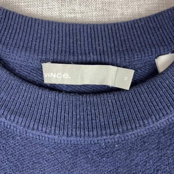 Vince Sweater Womens‎ XS Blue 100% Cotton Crew Neck Raglan Pullover Lightweight - Image 5