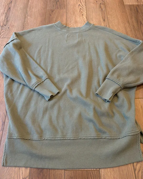 Aerie Waffle Knit Crewneck - Image 3
