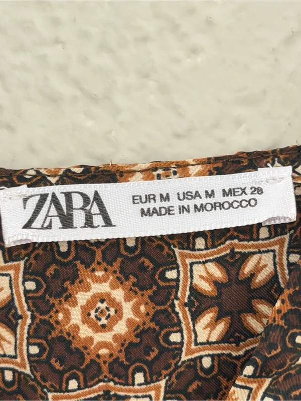Zara women’s. Dress size medium Floral Patchwork Maxi Dress bohemian , western - Image 8