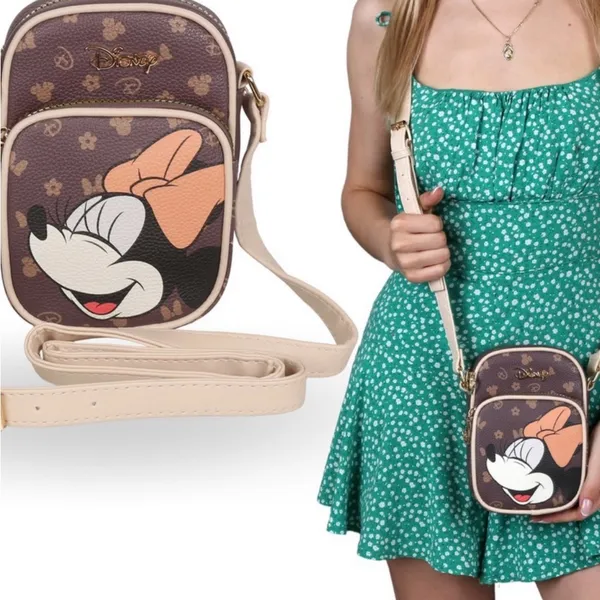 Disney Minnie Mouse faux leather crossbody purse - Image 2