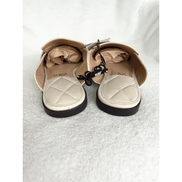 ZARA Women’s Slides Mules Slip Ons Loafers Open Back Sz 38 7.5 Tan shoes - Image 3
