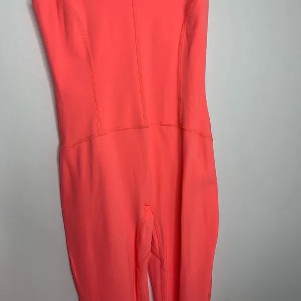 FP Movement Never better Strappy Back Jumpsuit Neon Coral Womens Small - Image 14