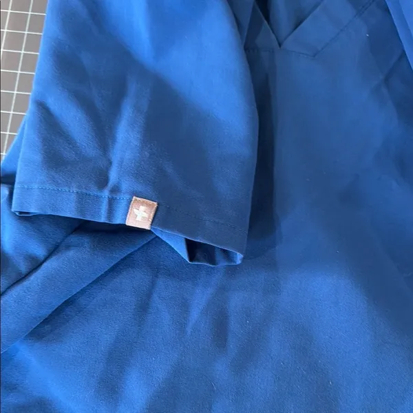 Figs Classic Blue Scrub Top - Image 5