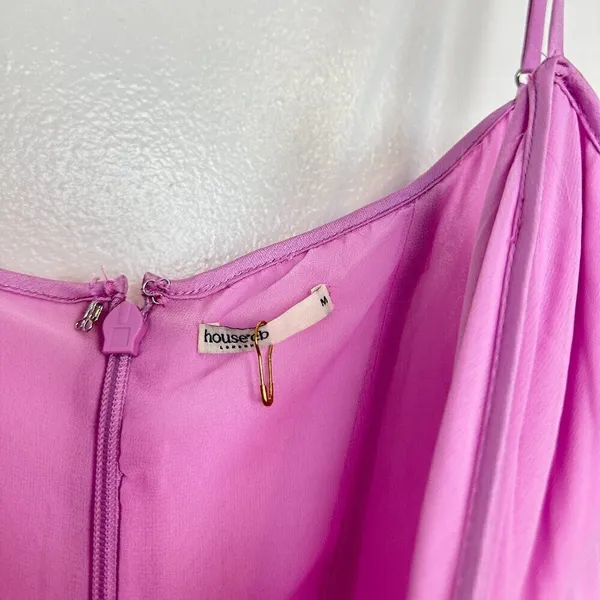 HOUSE OF CB Loren Georgette Mermaid Gown in Pink Size Medium - Image 9