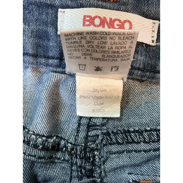 Bongo Jeans Size 7 Women's Boot Cut‎ Embroidered Blue Denim Y2K Festival Western - Image 5