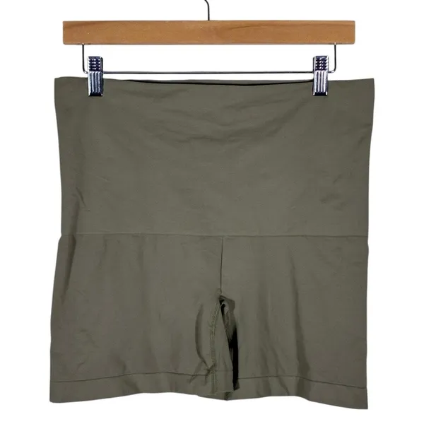 SKIMS Core Control High Waisted Mid Thigh Smoothing Shorts Moss Green Size 2X - Image 4