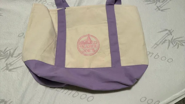 Traders Joes Bag Purple - Image 2