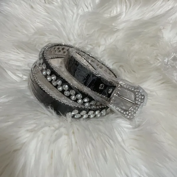 Buckle Belt Korean style Vintage Rhinestone Skull Belts - Image 4