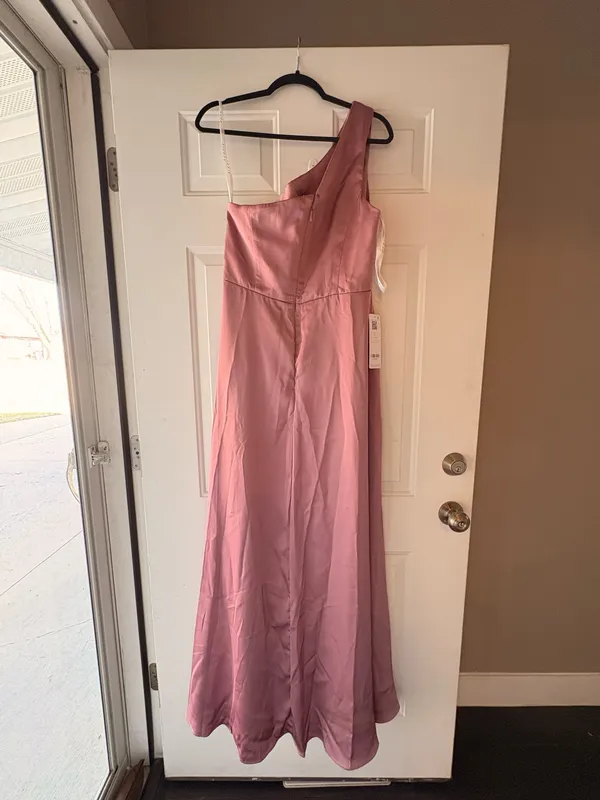 NWT Azazie Dress - Vintage Mauve in Stretch Satin - Image 4