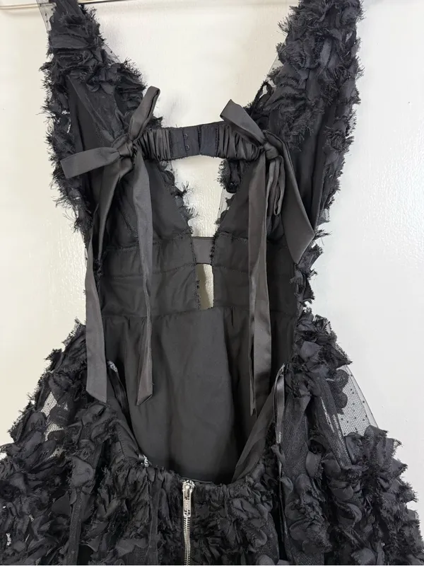 For Love and Lemons, Astrid, black, open back mini dress XS - Image 10