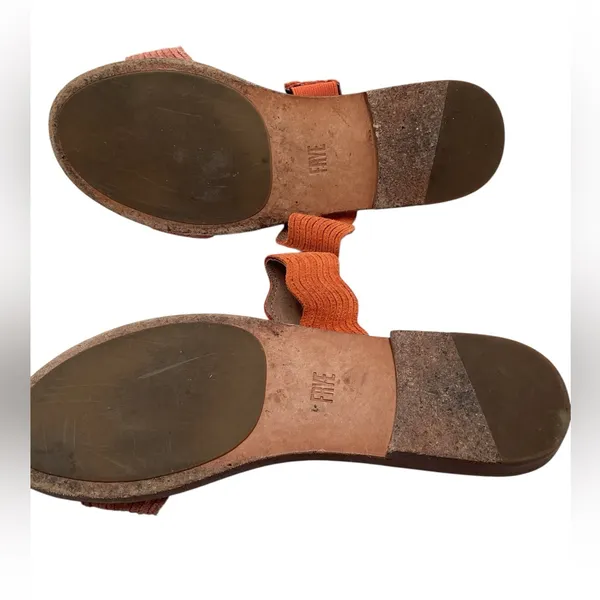 Frye Mira Wave suede slides Orange Terracotta Size 7.5 - Image 5