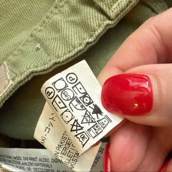 Zara Size 0 Women's Teen Girl Olive Green Women's Jeans BROKEN ZIPPER - Image 9