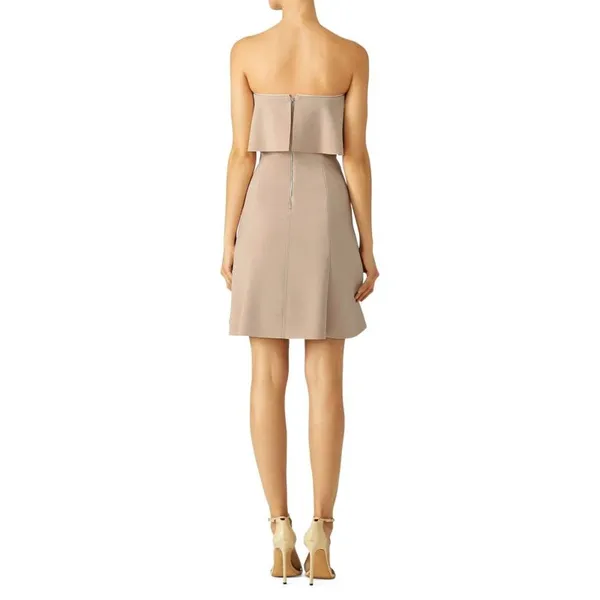 Elizabeth and James‎ Mini Dress 8 Biscuit Pink Hickory Bandeau Strapless Gala - Image 5