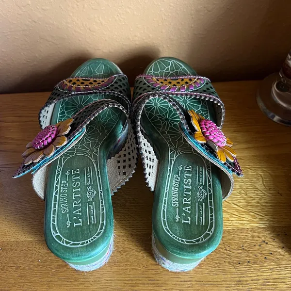 NWOT -36EU - L'ARTISTE Virgie 5.5-6/36EU Floral Platform Espadrille Sandals - Image 2