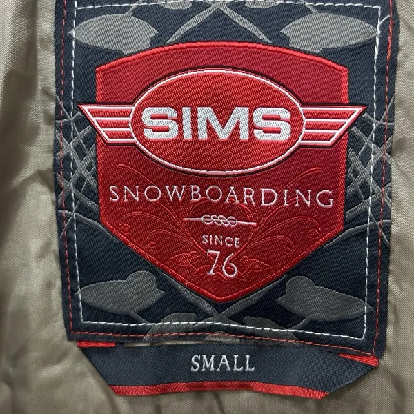 Sims Snowboard Ski Jacket Hood Winter Size Small‎ Brown With Green Lining - Image 16