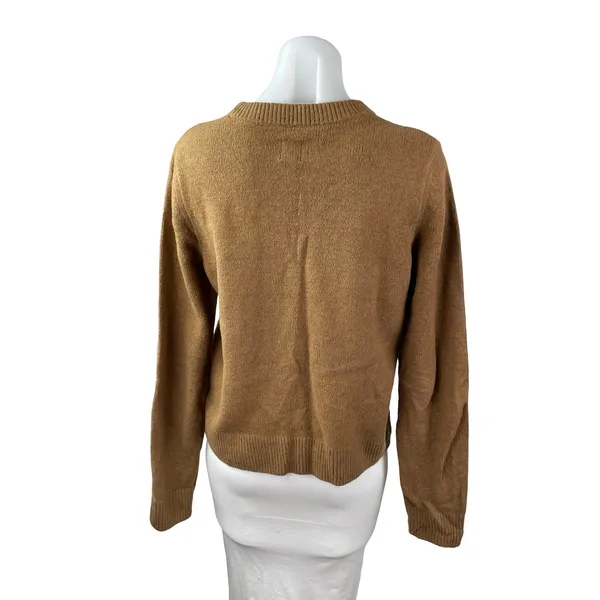 Gap Women's Tan Knit Long Sleeve Crew Neck Cozy Pullover Sweater Top Size M - Image 4