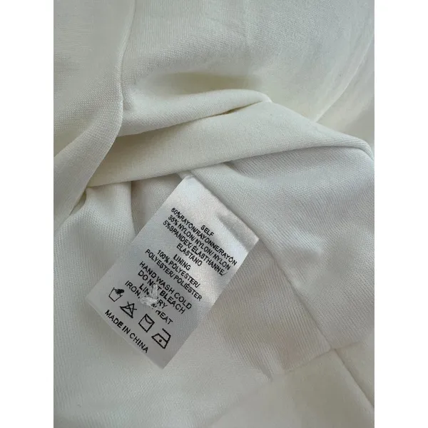 Anthropologie Sunday in Brooklyn Ponte Apron Vest Top White Large - Image 5